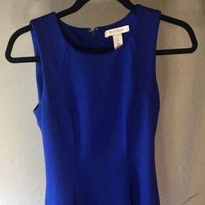 Cobalt blue mid length dress